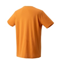 Yonex Sport-Freizeit Tshirt Crew Neck (Baumwolle) 2023 senfgelb Herren